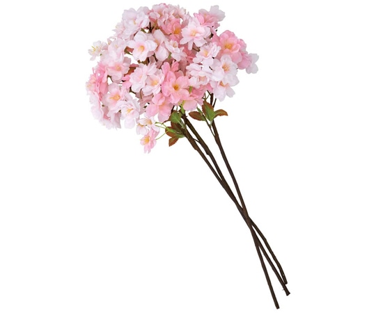 アズワン サクラ枝スプレー 54cm リアルな桜造花 3本 33-6-3-1 1本(ご注文単位1本)【直送品】