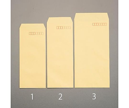 アズワン 120x235mm/長3  クラフト封筒(郵便枠あり) EA762GE-3 1袋(ご注文単位1袋)【直送品】
