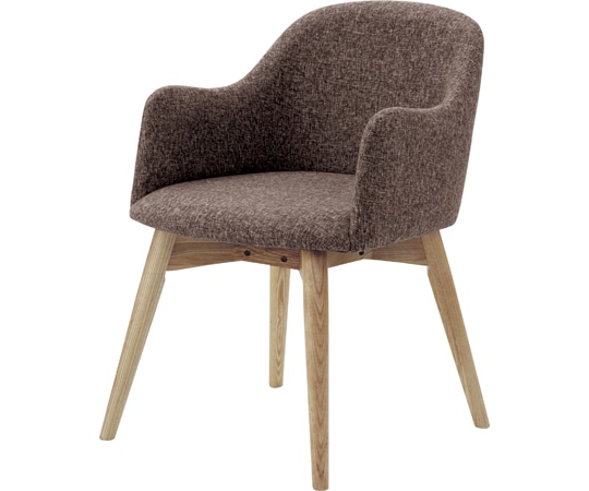 東谷 カラメリ チェア ブラウン KRM-010BR 1個（ご注文単位1個）【直送品】