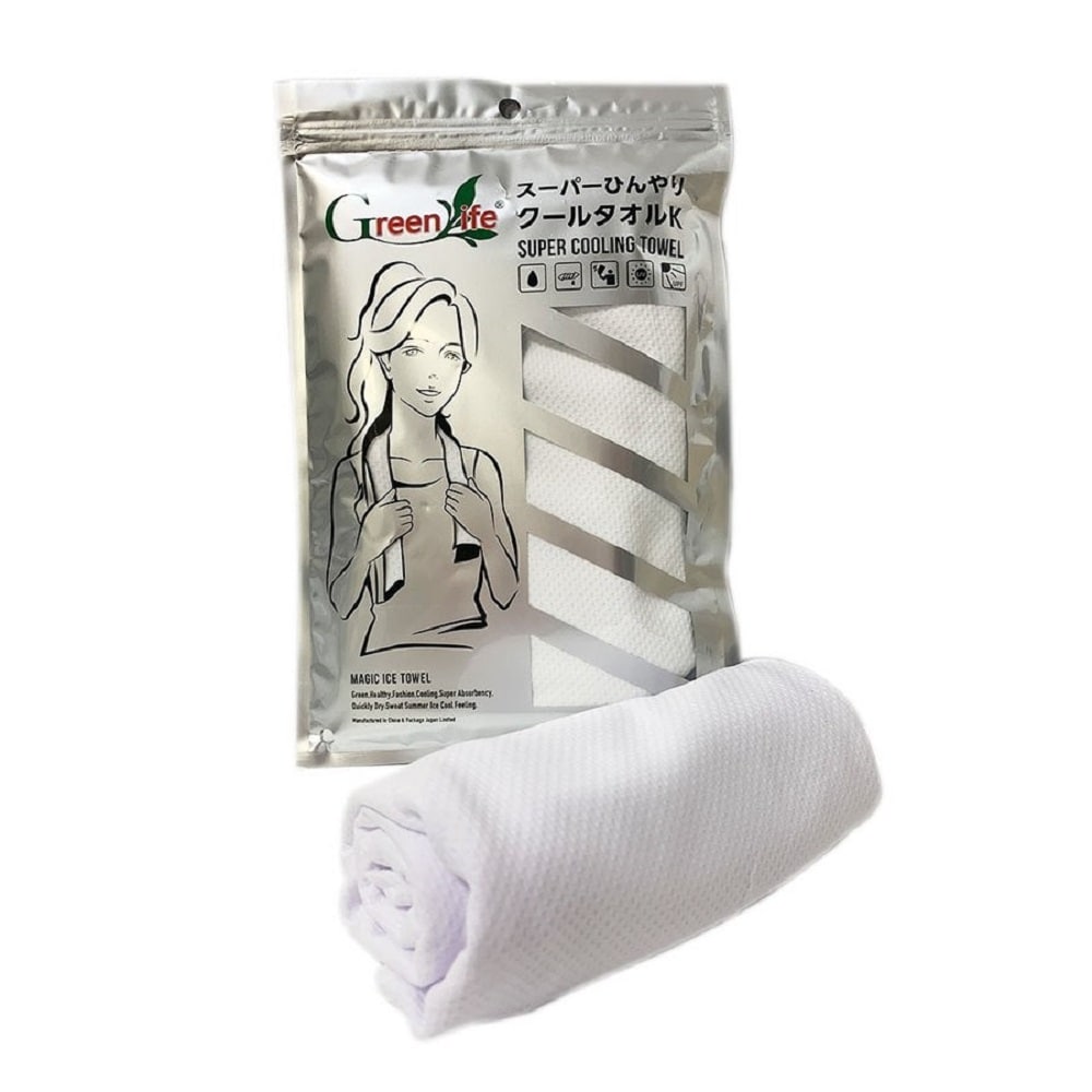 Kメディカルニーズ スーパーひんやりクールタオルK ホワイト 50枚入 K-011 1箱(ご注文単位1箱)【直送品】