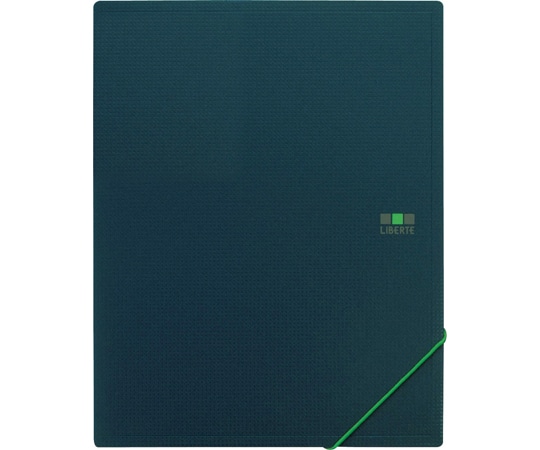 ライオン事務器 ホルダー式ブック<リベルテ> HB-302L G 1冊(ご注文単位1冊)【直送品】