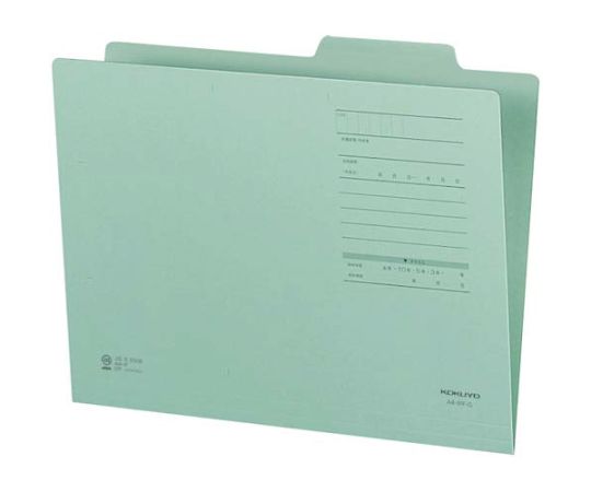 コクヨ 個別フォルダーFタイプカラーA4 緑 10枚 A4-IFF-GX10 1パック（ご注文単位1パック）【直送品】