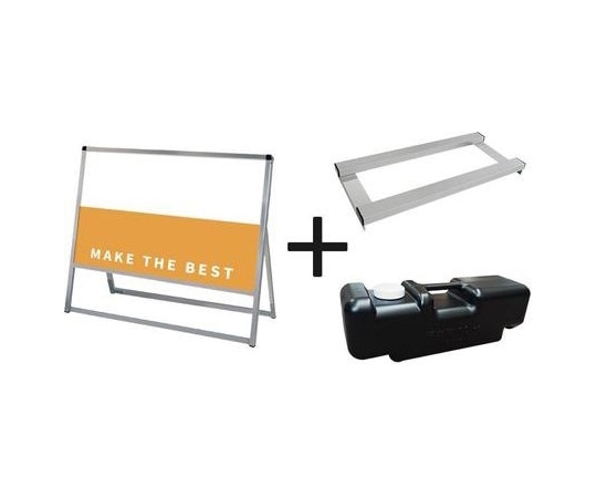 常磐精工 バリウススタンド看板 アルミ複合板 900×450片面 ウエイトアーム・水タンクセット VASKAP-900X450K-3SET 1個（ご注文単位1個）【直送品】