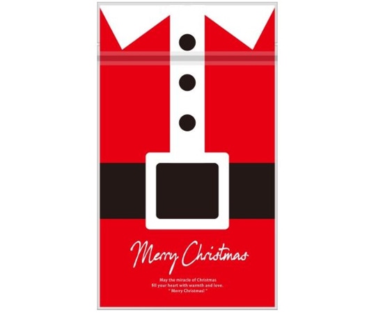 ヤマニパッケージ ポリ袋・真空袋 チャック付スタンド袋 サンタ 小口 100枚 20-1960SX 1ケース（ご注文単位1ケース）【直送品】