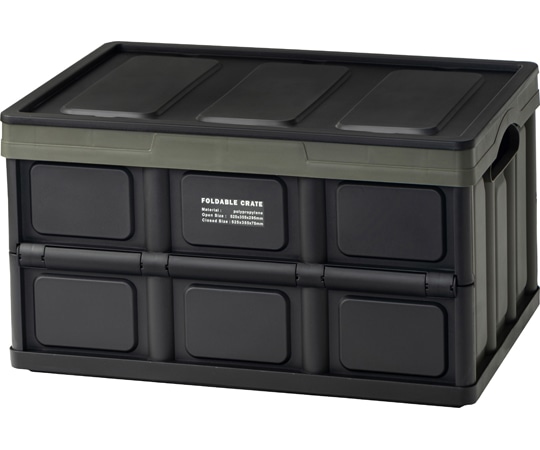 東谷 フォルダブル クレート ブラック LFS-39GR 1個（ご注文単位1個）【直送品】