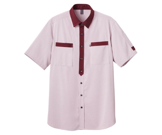 カーシーカシマ CAREAN 半袖ニットシャツ CODE TRICOT SHIRT ワイン 3L CSY170 1枚（ご注文単位1枚）【直送品】