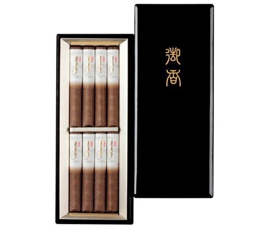 日本香堂 進物用線香 特撰 嵯峨野 塗箱 短8入  1箱(ご注文単位1箱)【直送品】