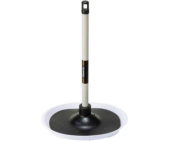 テラモト トイレのつまりとりFIT ワイド(節水便器対応)短柄トレイ付 CL-421-080-0 1本(ご注文単位1本)【直送品】