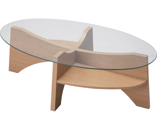 東谷 オーバルテーブル ナチュラル LE-454NA 1個（ご注文単位1個）【直送品】