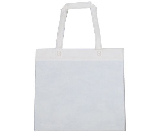 三和 不織布手提げバッグ ホワイト 1ケース(500枚入) SW3835-1 1ケース(ご注文単位1ケース)【直送品】