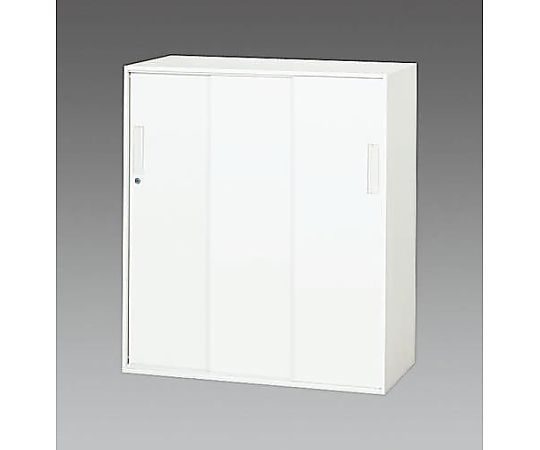 エスコ 900x500x1030mm 収納庫(3枚引き戸) EA954DK-26 1台(ご注文単位1台)【直送品】