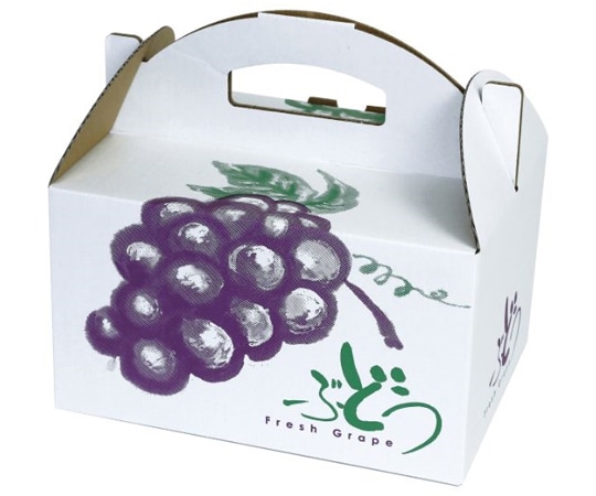 ヤマニパッケージ 青果用贈答箱 ぶどうの里 手提 小 100枚 L-2395 1ケース（ご注文単位1ケース）【直送品】