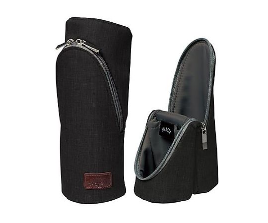 アズワン 70x 60x185mm 立つペンケース(ブラック) EA765FM-71 1個(ご注文単位1個)【直送品】