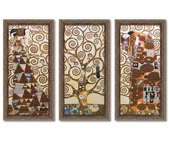 ユーパワー グフタフ クリムト｢ラルベロ デラ ヴィータ(3枚セット)｣ GK-22002 1個（ご注文単位1個）【直送品】