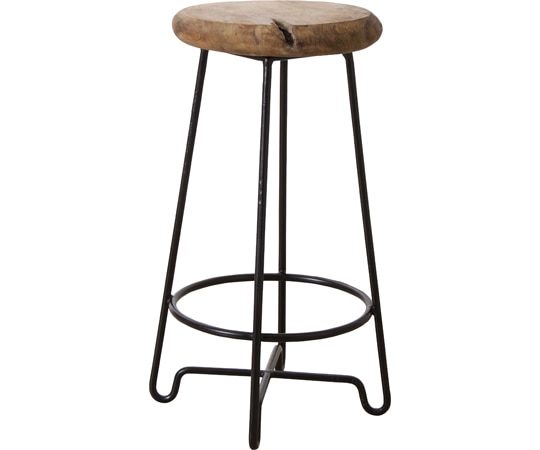 東谷 ラウンドハイスツール ブラウン TTF-905B 1個（ご注文単位1個）【直送品】