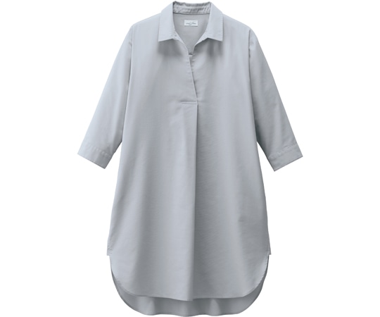 ボンマックス シャツワンピース FM8002L グレー 13号  1枚（ご注文単位1枚）【直送品】