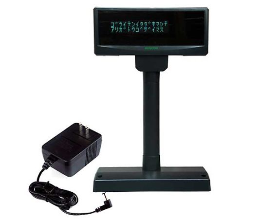 ビジコム BCカスタマディスプレイ(USB・黒)電源付セット <ビジコム> BC-VF3100U-B+PS3100 1個（ご注文単位1個）【直送品】