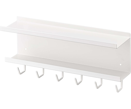 山崎実業 マグネット ケーブル&ルーター収納ラック スマート ホワイト 5463 1個（ご注文単位1個）【直送品】