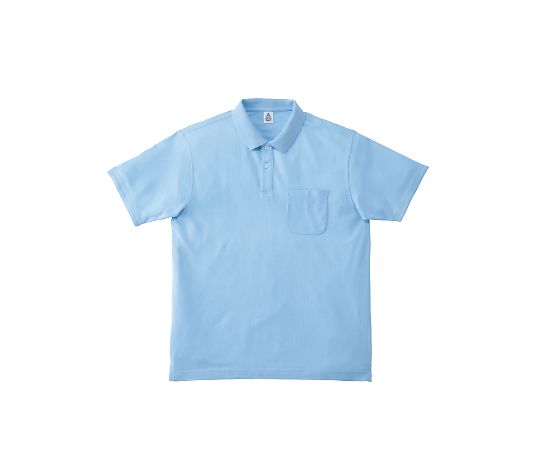 LIFEMAX 2WAYカラーポロシャツ サックス 3L MS3116-6 3L 1枚（ご注文単位1枚）【直送品】