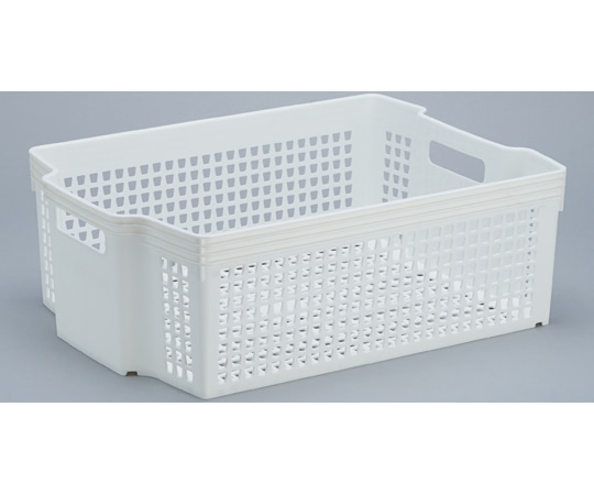 伊藤忠リーテイルリンク スタッキングバスケット A4サイズ対応 中 18個  1ケース（ご注文単位1ケース）【直送品】