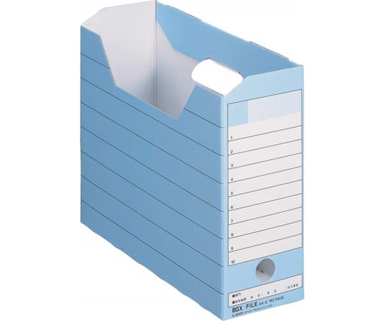 ライオン事務器 ボックスファイル 青 No.1100E 1冊(ご注文単位1冊)【直送品】