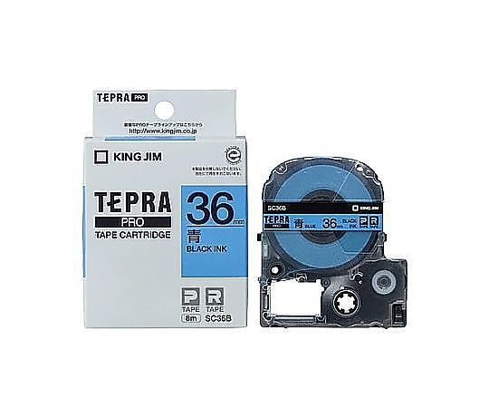 キングジム 36mm テープカセット(青) EA761DK-363 1個(ご注文単位1個)【直送品】