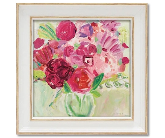 ユーパワー ミニゲル アートフレーム ファリダ ザマン｢ピンク アンド レッド フローラル｣ FZ-02003 1個（ご注文単位1個）【直送品】