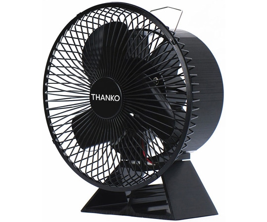 サンコー(THANKO) 熱の力で回転!ストーブ用ファン｢熱風サーキュレーター ガード付き｣ STBFANHBK 1台（ご注文単位1台）【直送品】