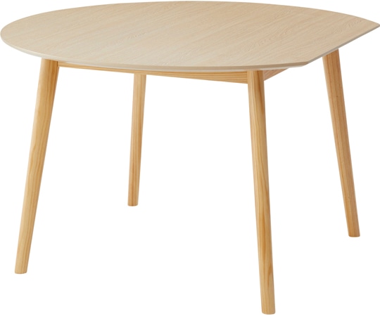 東谷 変形 ラウンドテーブル ナチュラル TAP-003NA 1個（ご注文単位1個）【直送品】