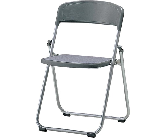 SANKEI(サンケイ) アルミ折りたたみ椅子 座布張りタイプ グレー SCF64-MY 1脚(ご注文単位1脚)【直送品】