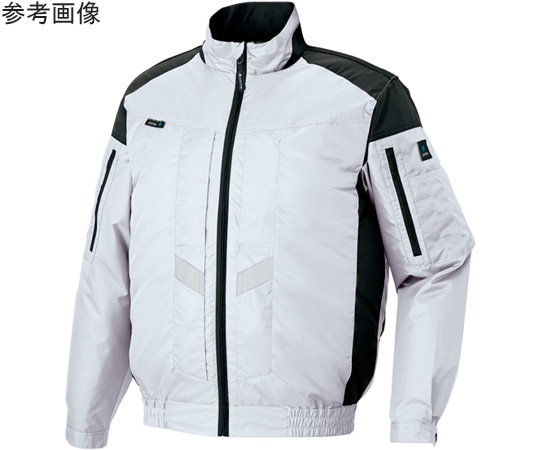 アイトス 長袖ブルゾン(空調服TM)(男女兼用)墜落制止用器具対応 M シルバーグレー AZ-50299-003-M 1個(ご注文単位1個)【直送品】