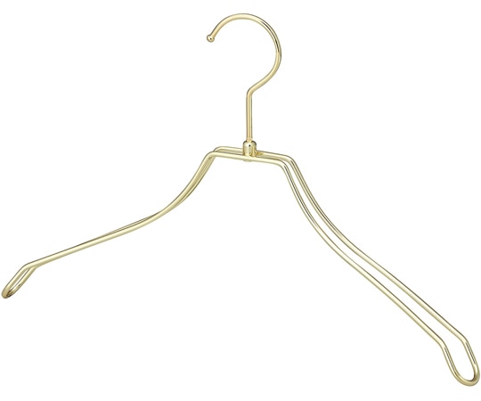 アズワン スチール製ハンガー 幅38cm ゴールド 61-810-61-2 1本（ご注文単位1本）【直送品】