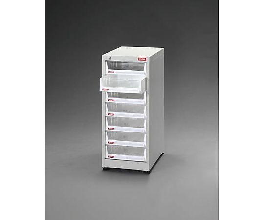 エスコ 304x400x690mm/1列 7段 キャビネット/トレー型 EA957FC-1 1台(ご注文単位1台)【直送品】