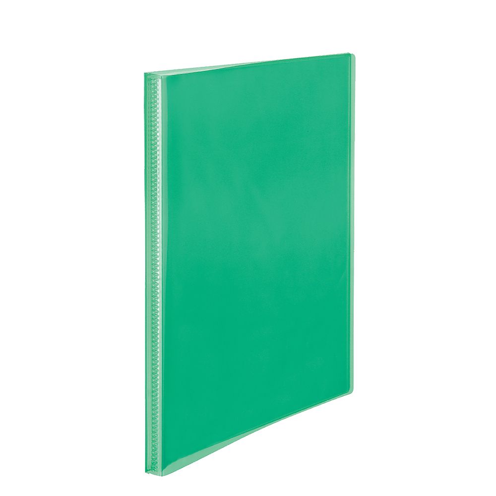 プラス シンプルクリアーファイル 40P グリーン FC-240SC GR 1冊(ご注文単位1冊)【直送品】