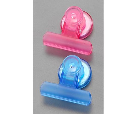 エスコ クリップ(マグネット付/赤・青) EA762FG-98 1PACK(ご注文単位1PACK)【直送品】