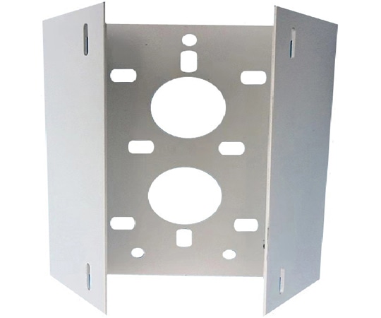 ビットストロング 監視・ドームカメラ ポールマウントブラケット 固定スタンド取り付け金具 170mm×50mm【白】 BS-KANPB-B13 1個(ご注文単位1個)【直送品】