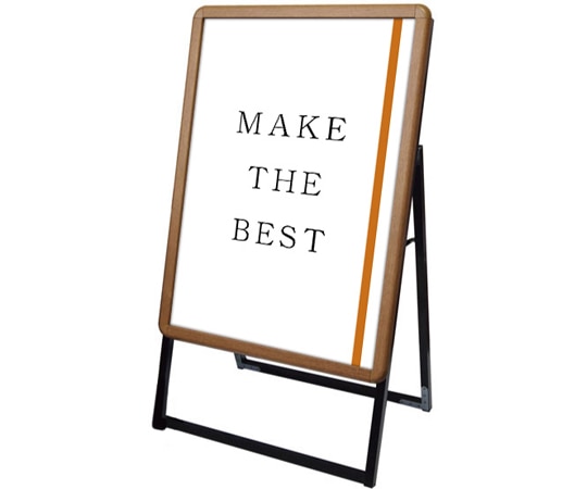 常磐精工 ポスターグリップスタンド看板 屋外用 B2 片面 木目 PGSK-B2KM-G 1台（ご注文単位1台）【直送品】