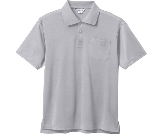 三愛 半袖ポロシャツ グレー 裏綿素材 3L 7800 1着（ご注文単位1着）【直送品】