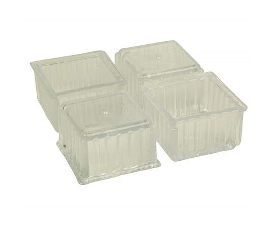 ツチノ クリアー 脚キャップ 角型 24mm 51-151 1パック(ご注文単位1パック)【直送品】