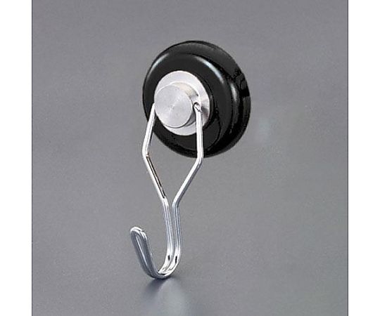 アズワン φ36mm/40kg マグネットフック(スイベル式/黒) EA781ET-81A 1個（ご注文単位1個）【直送品】