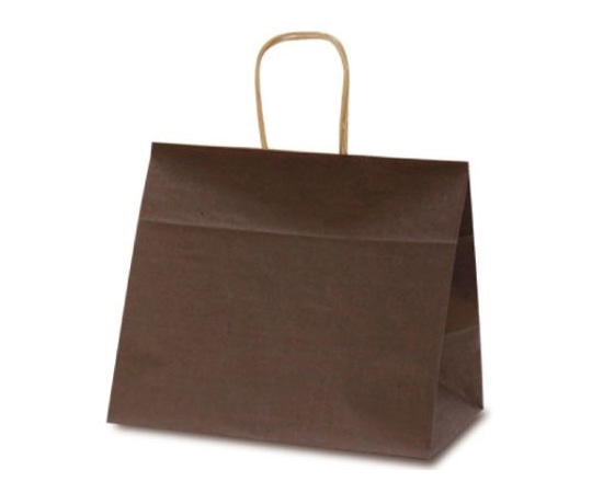 ベルベ 紙袋 自動紐手提袋 T-9W カラー(カカオ) 200枚 1093 1ケース（ご注文単位1ケース）【直送品】