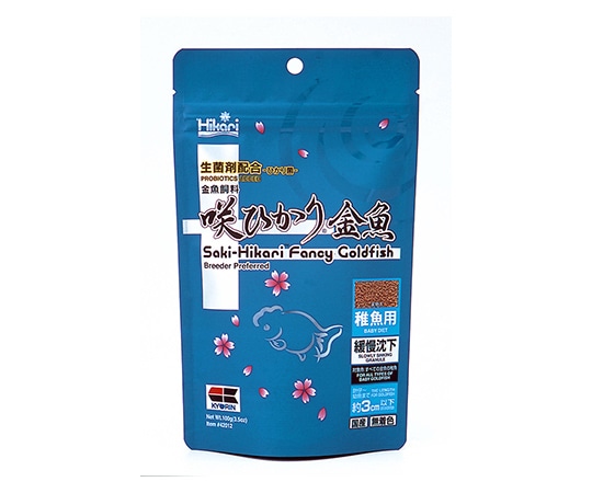 キョーリン 咲ひかり金魚稚魚用 緩慢沈下 100g  1袋（ご注文単位1袋）【直送品】