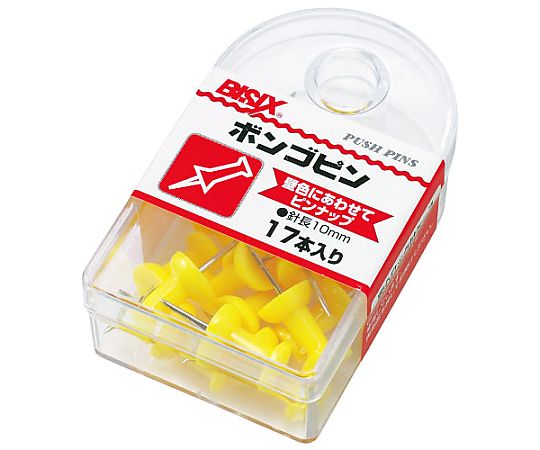 ミツヤ ボンゴピン 黄 17本×5箱入 BX1-3-YL 1ケース（ご注文単位1ケース）【直送品】