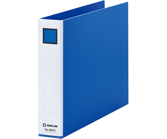 キングジム レバーリングファイル 青 6642 1冊(ご注文単位1冊)【直送品】