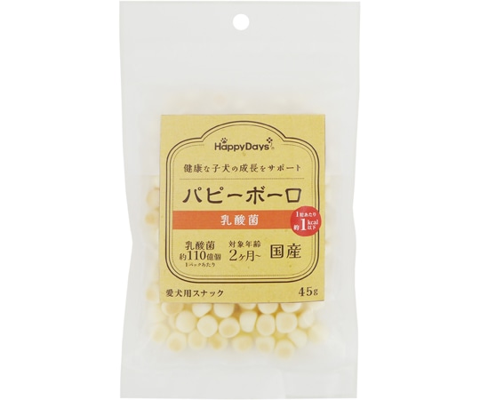 ペットプロジャパン HappyDays パピーボーロ 乳酸菌 45g  1個（ご注文単位1個）【直送品】