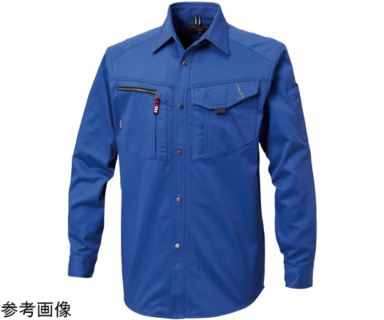 三愛 AWシーズン長袖シャツ ロイヤルブルー L JA2304 1着(ご注文単位1着)【直送品】