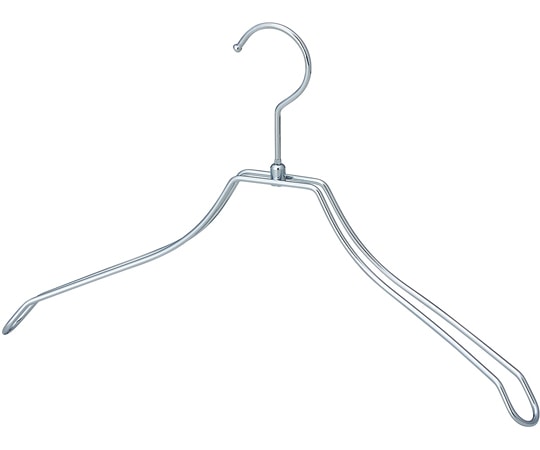 アズワン スチール製ハンガー 幅38cm クローム 50本入 61-810-61-7 1箱（ご注文単位1箱）【直送品】