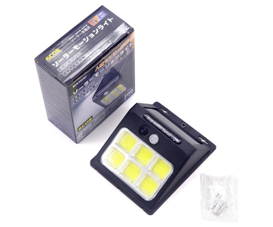 ウィキャン COB ソーラーモーションライト WJ-9202 1個(ご注文単位1個)【直送品】