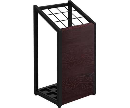 Y2K 傘立て300 ブラック脚 ダークブラウン天板 1台(ご注文単位1台)【直送品】