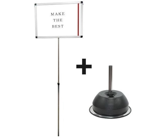 常磐精工 プラカードポール A A2横 ベースセット PCPVA-A2Y-2SET 1個（ご注文単位1個）【直送品】